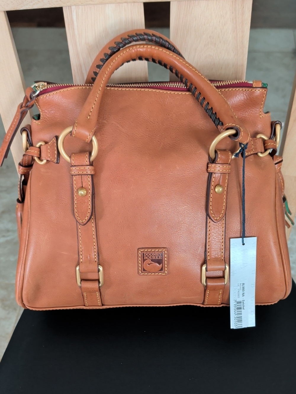 Dooney & Bourke Florentine Leather Satchel/Crossbody (8L980NA) NWT